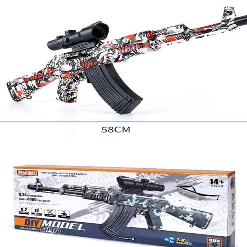 High Power AK47 Gel Blaster Gun with Automatic Shooting