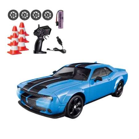 1/24 Scale RC Drift Car 4WD LED High Speed on Road Stunt Drift Car