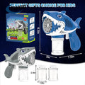 Shark Bubble Gun with High Speed Bubble and Light Effect