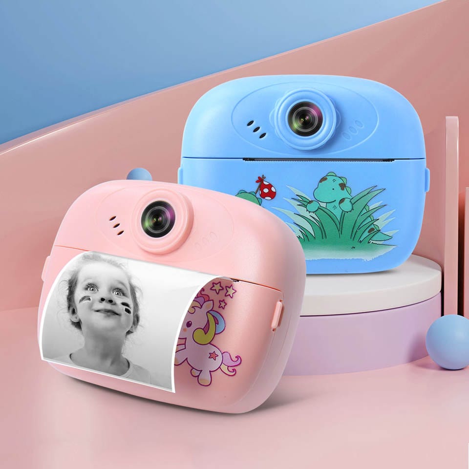 DIY Instant Digital Camera for Kids with Color Set and Charging Cable - Tafeen Toys
