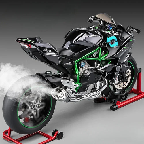 1:6 Kawasaki Ninja H2R Racing Bike Miniature Diecast Simulation Alloy Model